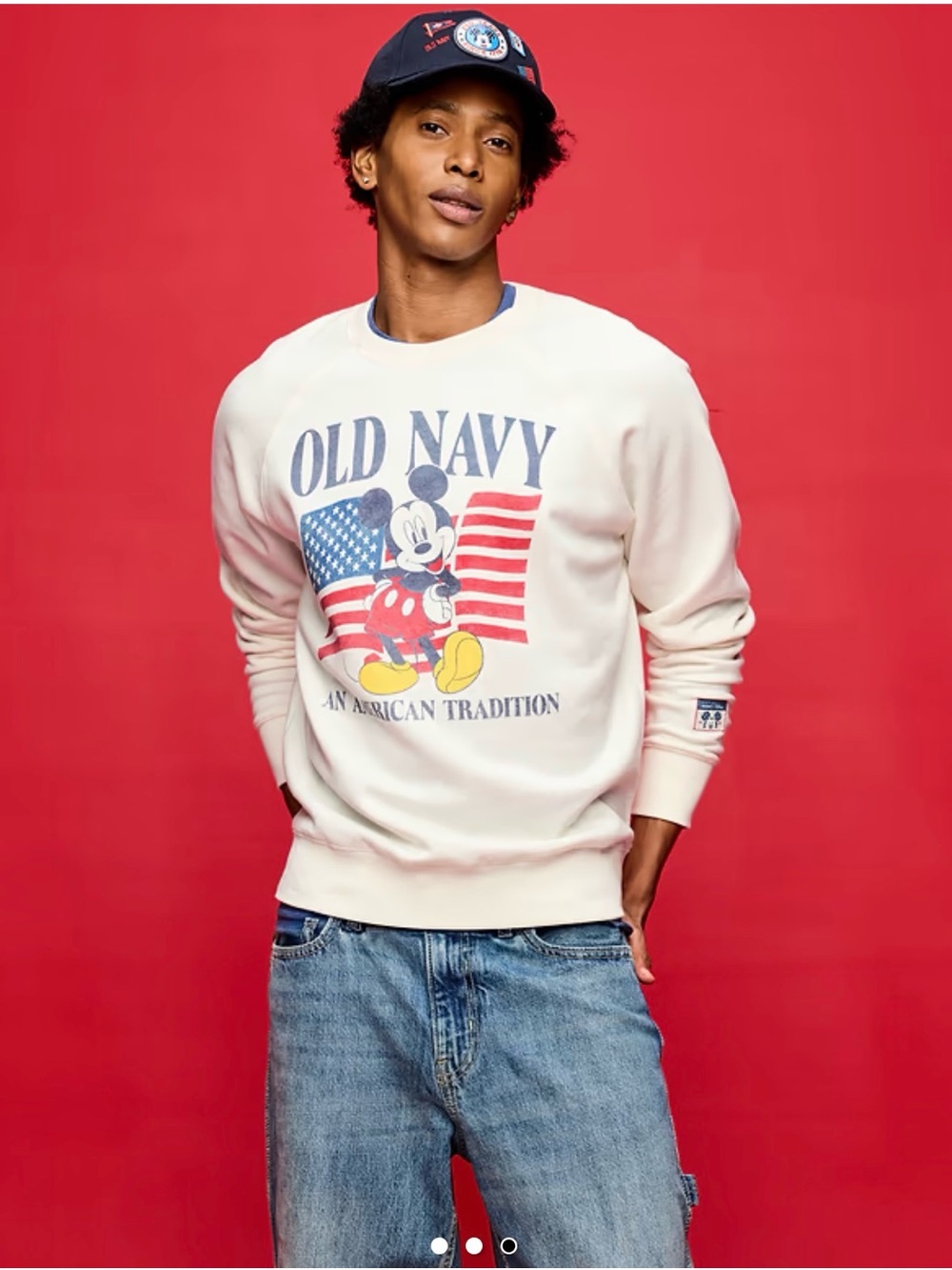Old Navy x Disney Mickey Mouse Crew-Neck Sweatshirt for Adults